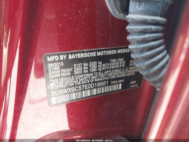 2014 BMW X3 5UXWX9C57E0D18661 Photo 8