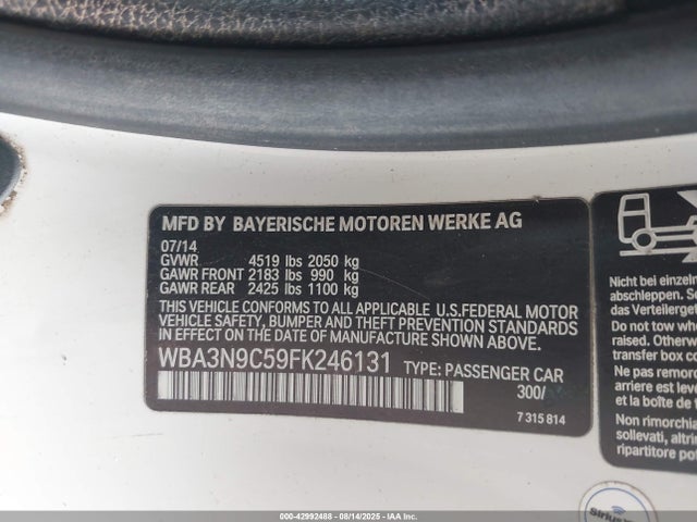 WBA3N9C59FK246131 BMW 428i