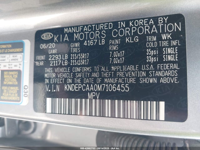 KIA nu mpi 2021 KNDEPCAA0M7106455 Image 9