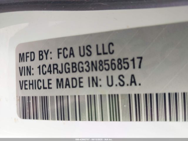 2022 JEEP GRAND CHEROKEE 1C4RJGBG3N8568517 Photo 8