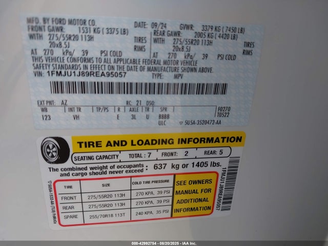 1FMJU1J89REA95057 Ford gtdi-standard