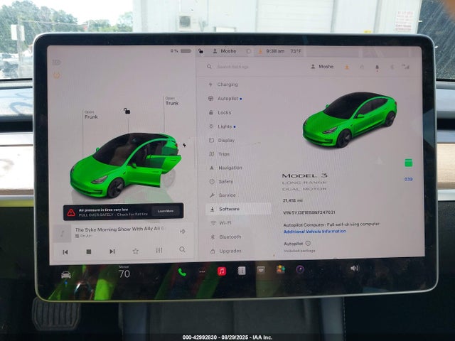 42992830 :رقم المزاد ، 5YJ3E1EB8NF247631 vin ، 2022 Tesla Model 3 Long Range Dual Motor All-wheel Drive مزاد بيع