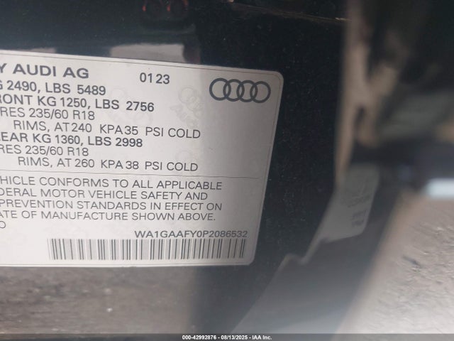 2023 AUDI Q5 WA1GAAFY0P2086532 Photo 8