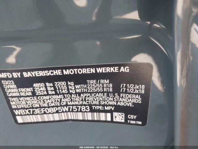 2023 BMW X1 WBX73EF08P5W75783 Photo 8