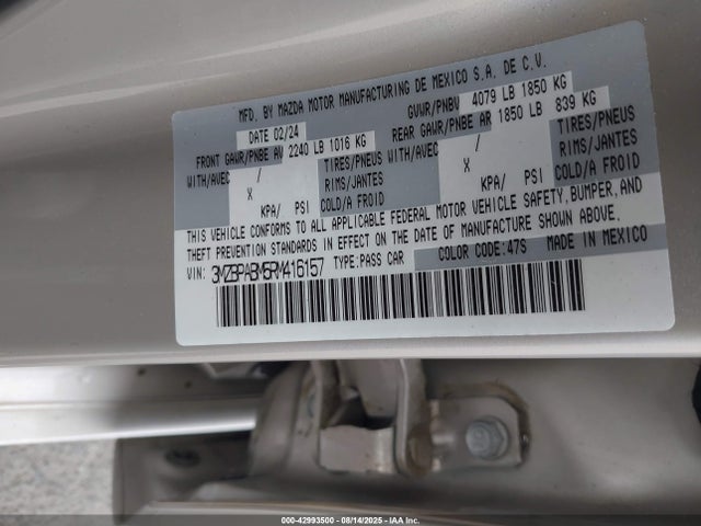 Mazda pyukd 2024 3MZBPABM5RM416157 Image 9