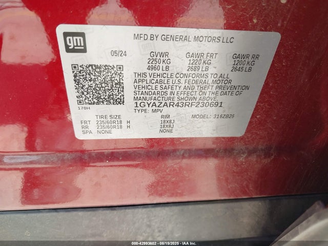 2024 CADILLAC XT4 1GYAZAR43RF230691 Photo 8