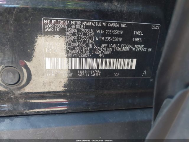 2023 TOYOTA RAV4 2T3A1RFV1PC338247 Photo 8