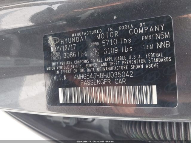 2017 GENESIS G90 KMHG54JH8HU035042 Photo 8