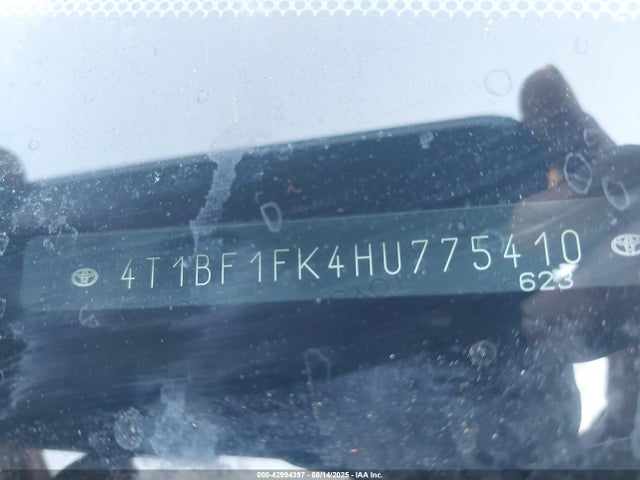 Toyota 2ar-fe 2017 4T1BF1FK4HU775410 Image 9