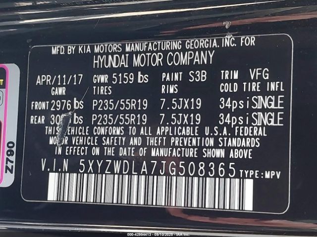 2018 HYUNDAI SANTA FE SPORT 5XYZWDLA7JG508365 Photo 8