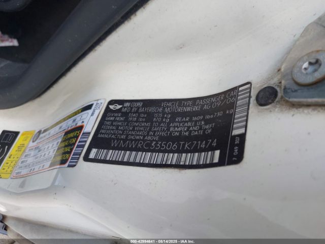2006 MINI COOPER WMWRC33506TK71474 Photo 8