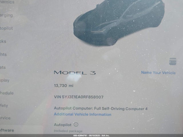 2024 TESLA MODEL 3 5YJ3E1EA0RF858007 Photo 6