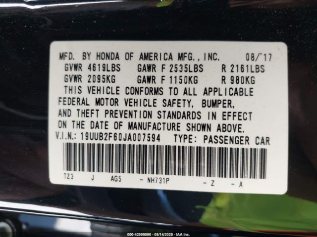 2018 ACURA TLX 19UUB2F60JA007594 Photo 8