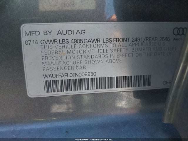 WAUFFAFL0FN008950 Audi A4