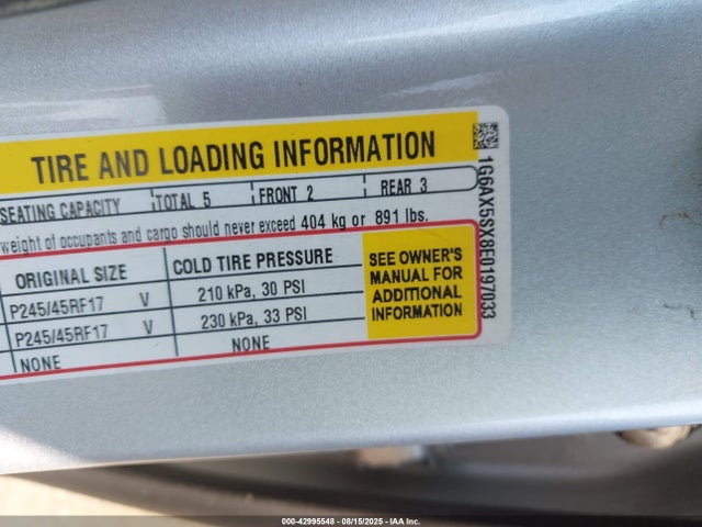 2014 Cadillac Cts Luxury მანქანა იყიდება აუქციონზე, vin: 1G6AX5SX8E0197033, აუქციონის ნომერი: 42995548