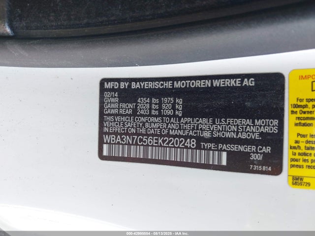BMW 428i 2014 WBA3N7C56EK220248 Image 9
