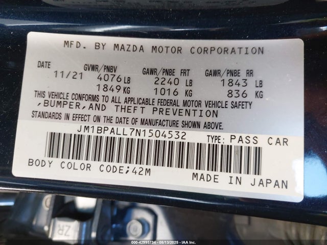 JM1BPALL7N1504532 Mazda py