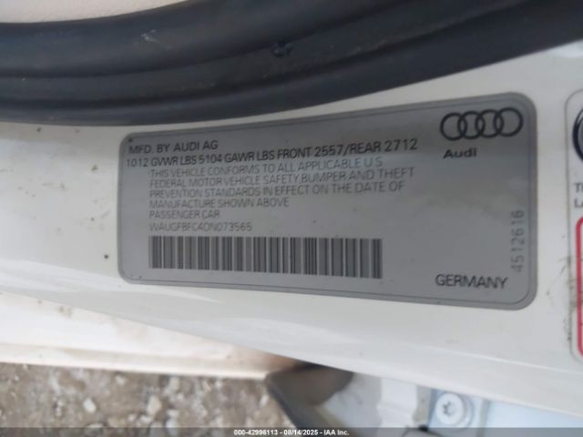 2013 AUDI A6 WAUGFBFC4DN073565 Photo 8