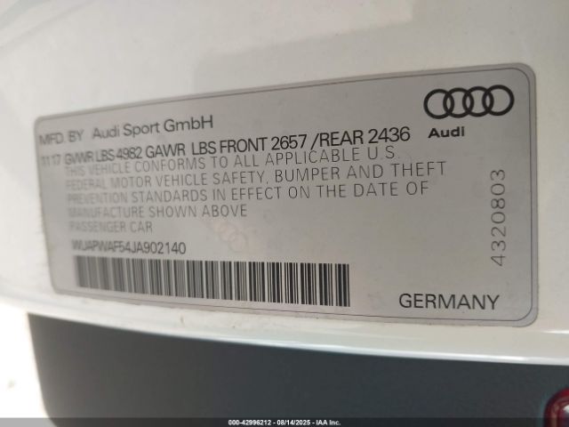 2018 AUDI RS 5 WUAPWAF54JA902140 Photo 8