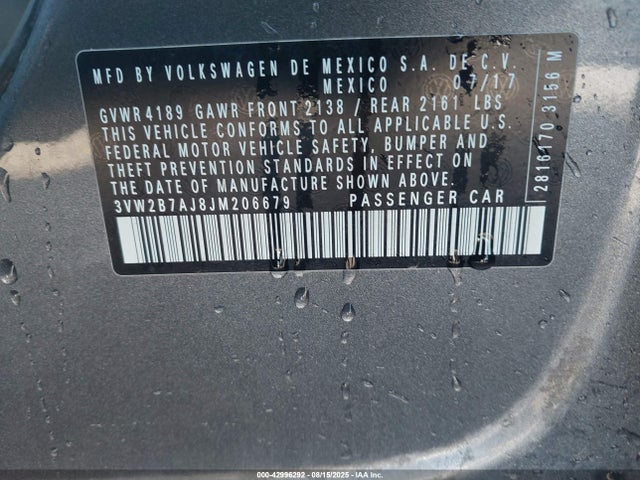 Volkswagen tsi 2018 3VW2B7AJ8JM206679 Image 9
