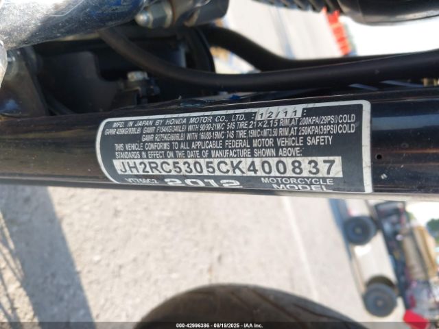 2012 HONDA VT750 JH2RC5305CK400837 Photo 9