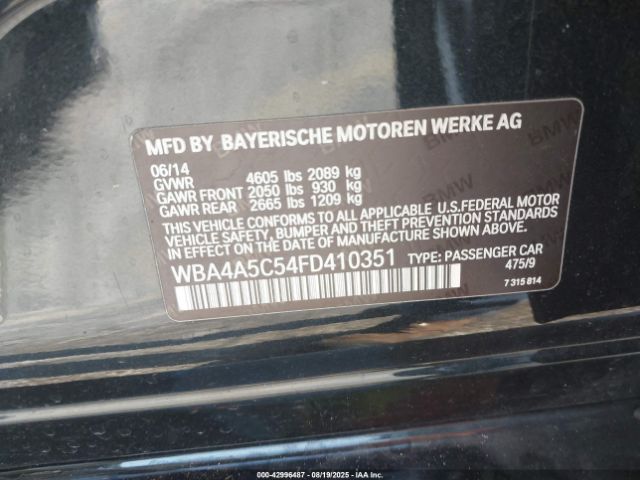 2015 BMW 428 GRAN COUPE WBA4A5C54FD410351 Photo 8