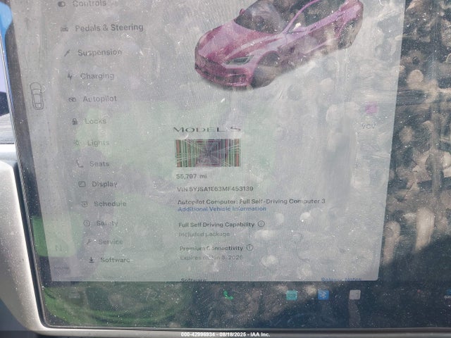 2021 TESLA MODEL S 5YJSA1E63MF453139 Photo 6