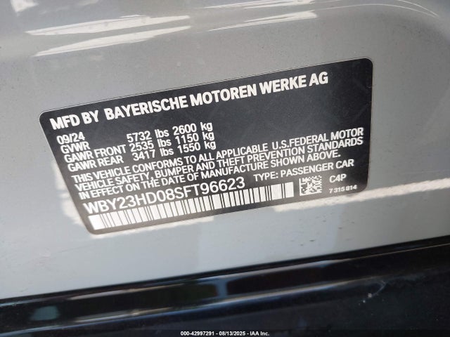 WBY23HD08SFT96623 BMW I4