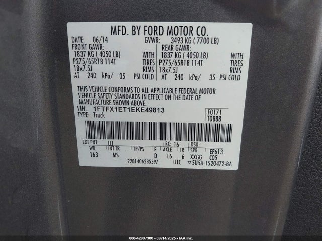 Ford 2014 2014 1FTFX1ET1EKE49813 Image 9