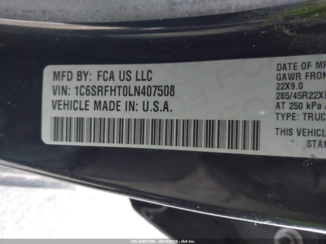 RAM 2020 2020 1C6SRFHT0LN407508 Image 9