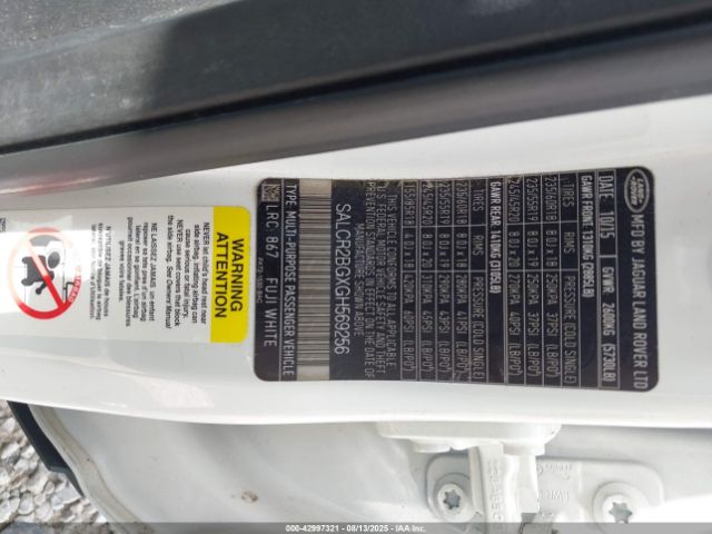 2016 LAND ROVER DISCOVERY SPORT SALCR2BGXGH569256 Photo 8