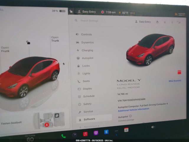 2023 TESLA MODEL Y 7SAYGDEE0PA183986 Photo 6