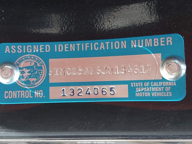 3TMCZ5AN6JM134617 Toyota 2gr-fks