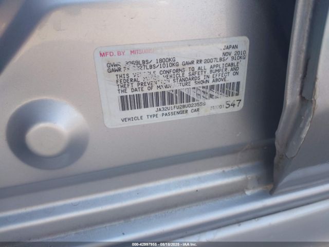 2011 MITSUBISHI LANCER JA32U1FU2BU023559 Photo 8