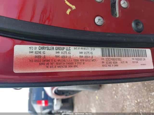 2C3CDYAG6EH218351 Dodge 2014