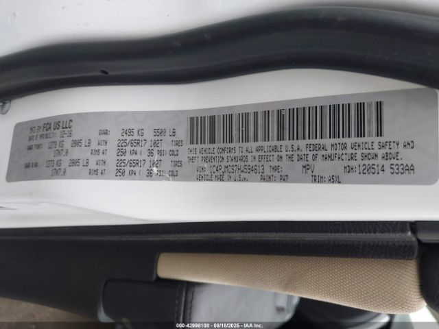 2017 JEEP CHEROKEE 1C4PJMCS7HW594613 Photo 8