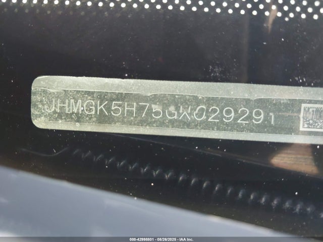 JHMGK5H75GX029291 Honda l15b1
