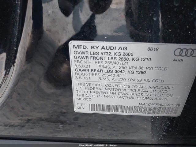 2018 AUDI SQ5 WA1C4AFY6J2211529 Photo 8