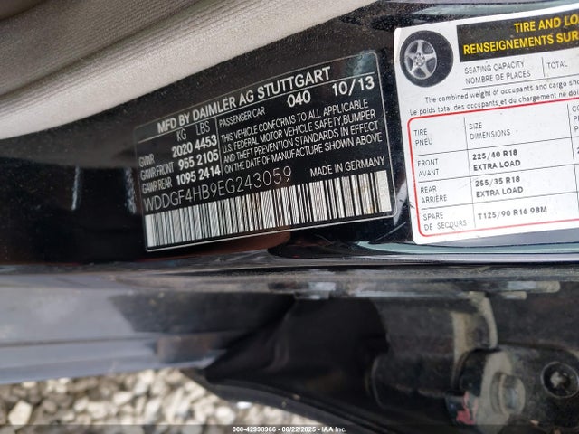 WDDGF4HB9EG243059 Mercedes-Benz C-Class
