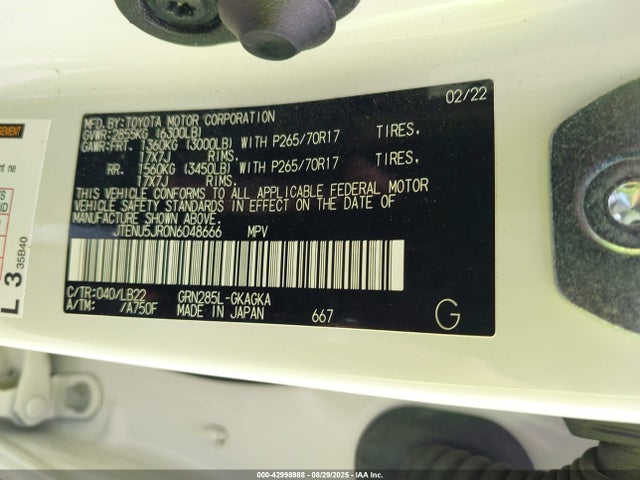JTENU5JR0N6048666 Toyota 1gr-fe