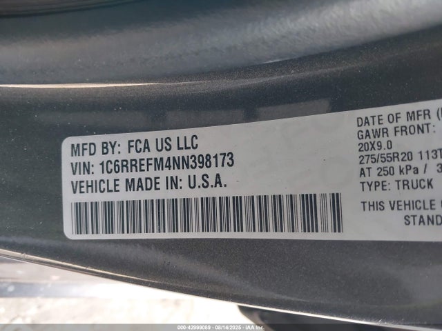 RAM 2022 2022 1C6RREFM4NN398173 Image 9