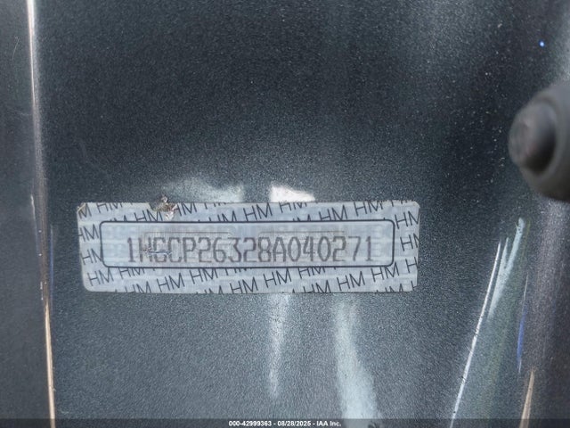 Aukcja sprzedaży 2008 Honda Accord 2.4 Lx, vin: 1HGCP26328A040271, numer aukcji: 42999363