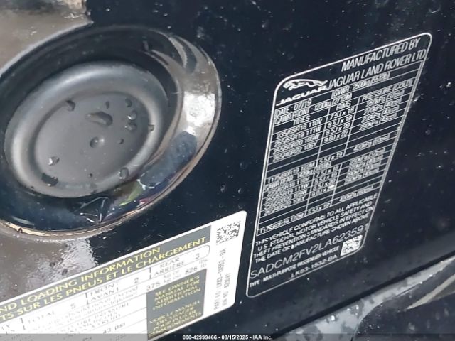 2020 JAGUAR F-PACE SADCM2FV2LA623591 Photo 8