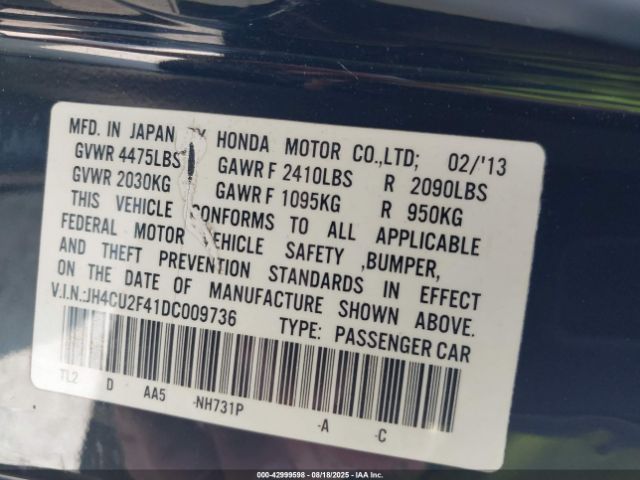 2013 ACURA TSX JH4CU2F41DC009736 Photo 8