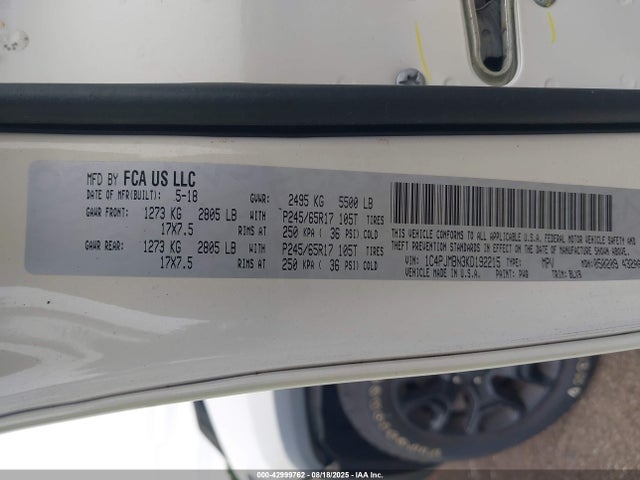 1C4PJMBN3KD192215 Jeep 2019