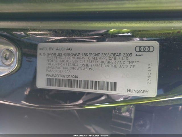 2016 AUDI A3 WAUA7GFF8G1015044 Photo 8