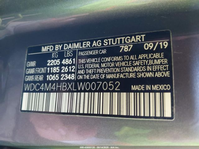 2020 MERCEDES-BENZ GLB 250 WDC4M4HBXLW007052 Photo 8