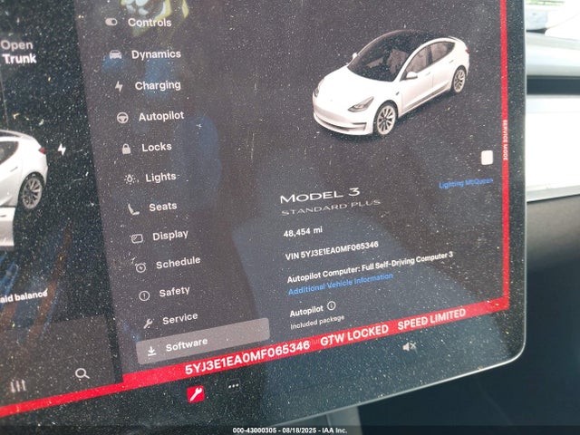 2021 TESLA MODEL 3 5YJ3E1EA0MF065346 Photo 6