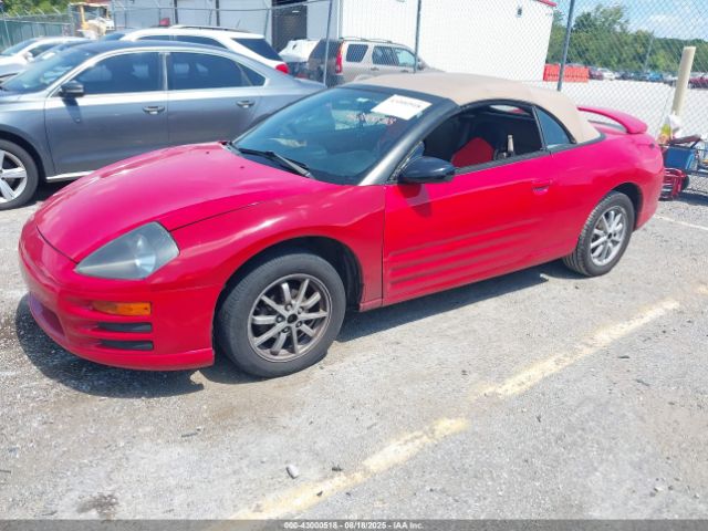 2001 MITSUBISHI ECLIPSE SPYDER 4A3AE35G81E004313 Photo 1