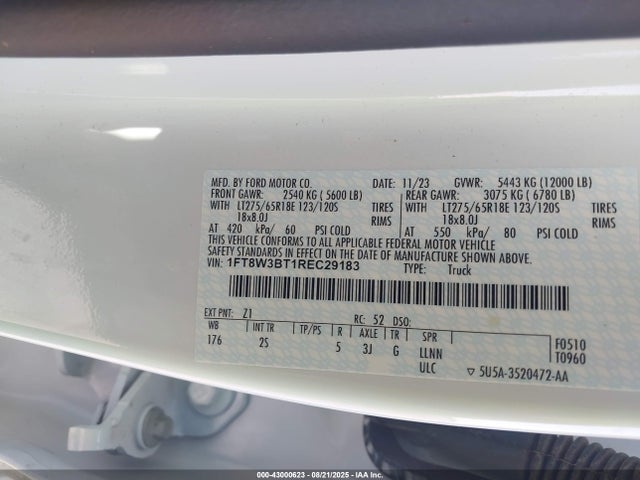 Ford 2024 2024 1FT8W3BT1REC29183 Image 8